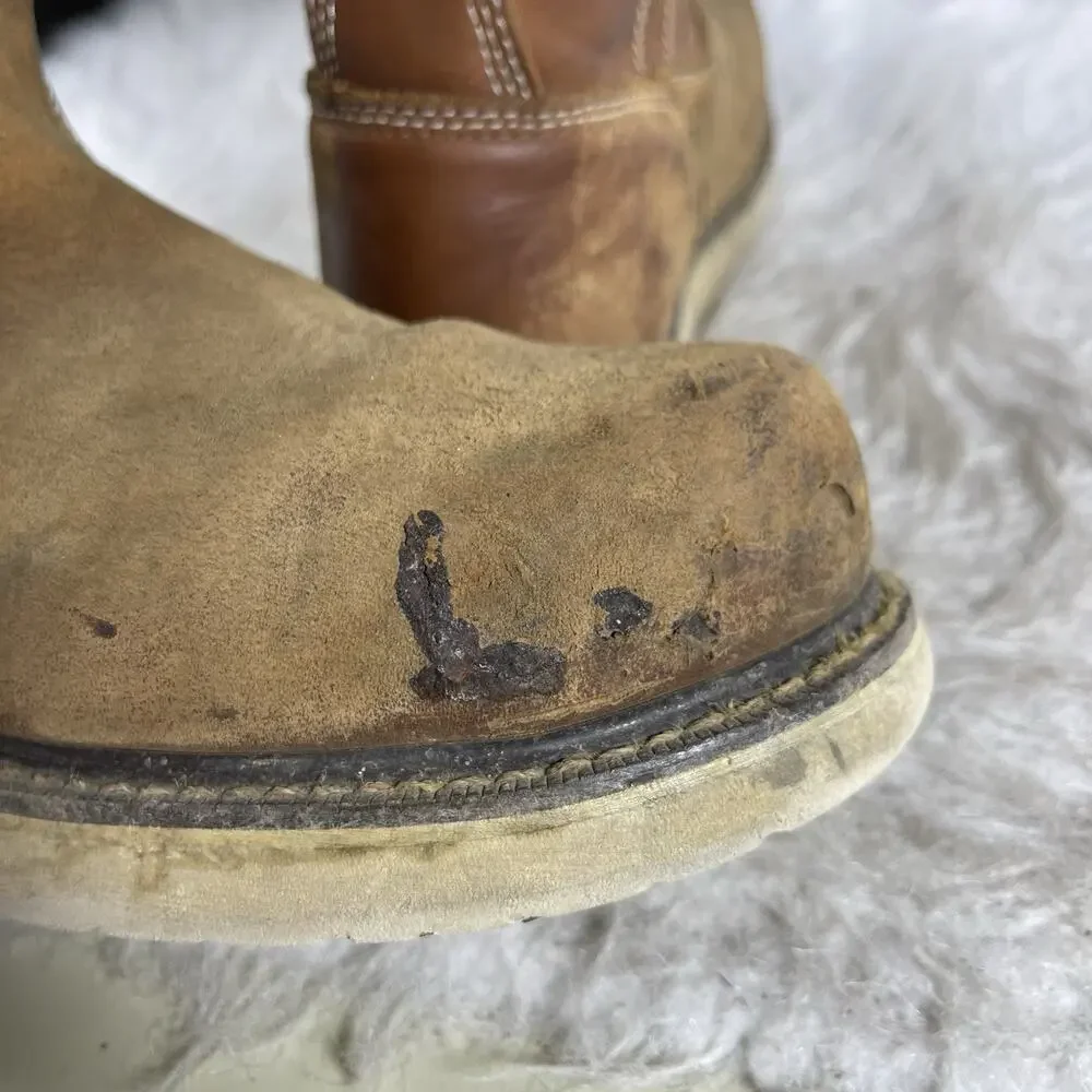 Mens ARIAT Rebar Wedge Pull On Composite Toe Work Boot sz 9.5 D